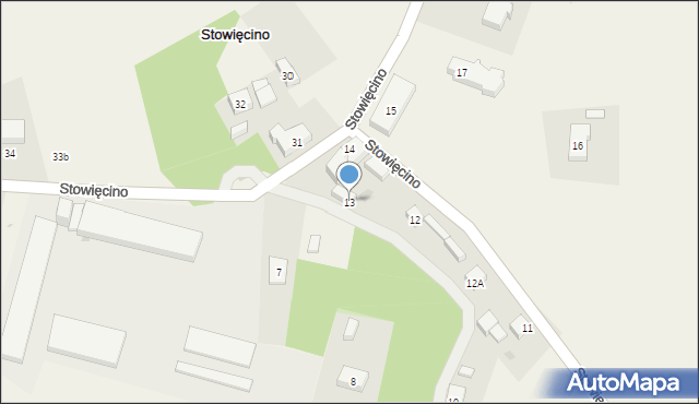 Stowięcino, Stowięcino, 13, mapa Stowięcino