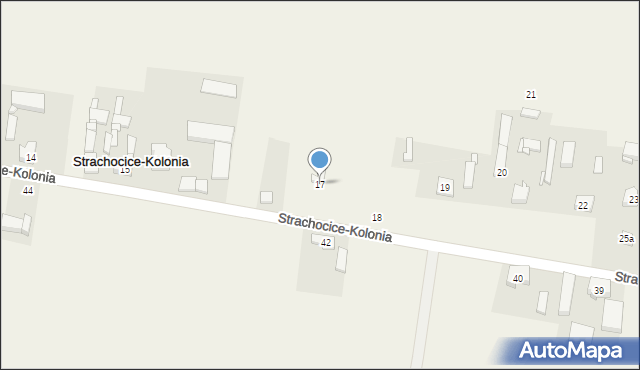 Strachocice-Kolonia, Strachocice-Kolonia, 17, mapa Strachocice-Kolonia