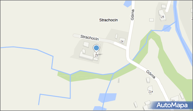 Strachocin, Strachocin, 23, mapa Strachocin