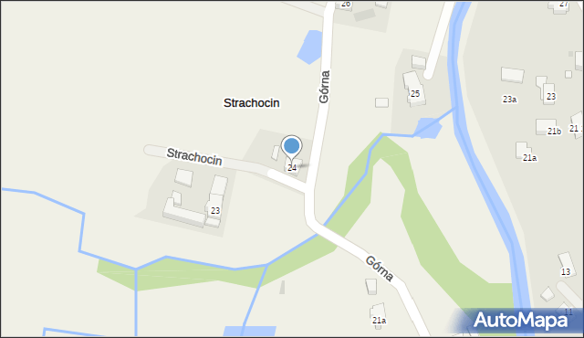 Strachocin, Strachocin, 24, mapa Strachocin