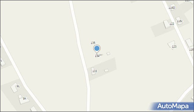 Strachocin, Strachocin, 134, mapa Strachocin