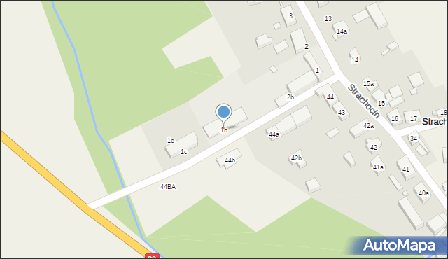 Strachocin, Strachocin, 1b, mapa Strachocin