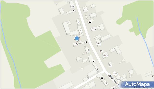 Strachocin, Strachocin, 3a, mapa Strachocin