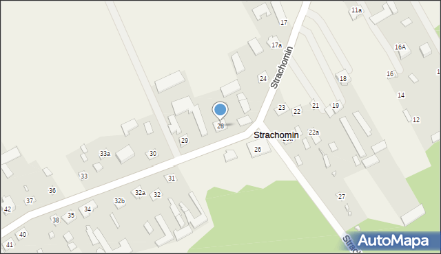 Strachomin, Strachomin, 28, mapa Strachomin