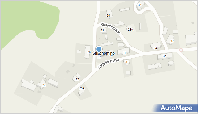 Strachomino, Strachomino, 27, mapa Strachomino