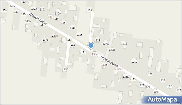 Strachosław, Strachosław, 130b, mapa Strachosław
