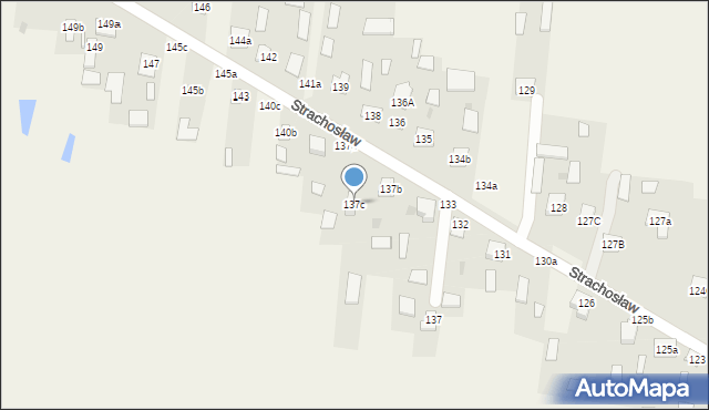 Strachosław, Strachosław, 137c, mapa Strachosław