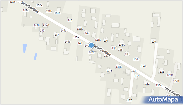 Strachosław, Strachosław, 140b, mapa Strachosław
