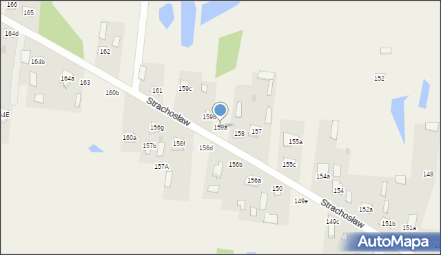 Strachosław, Strachosław, 159a, mapa Strachosław