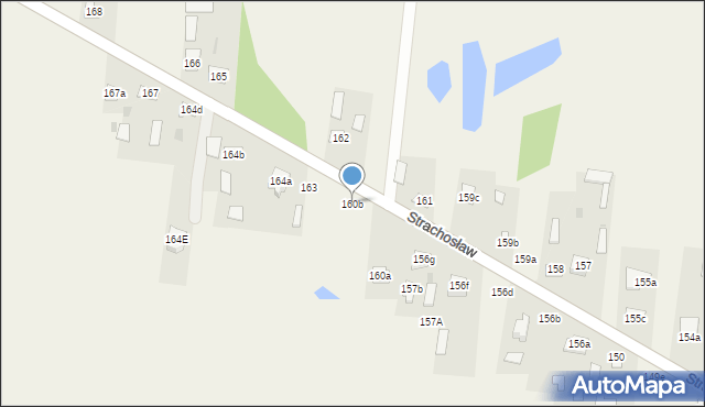 Strachosław, Strachosław, 160b, mapa Strachosław