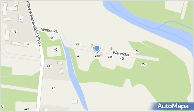 Strachów, Strachów, 45d, mapa Strachów