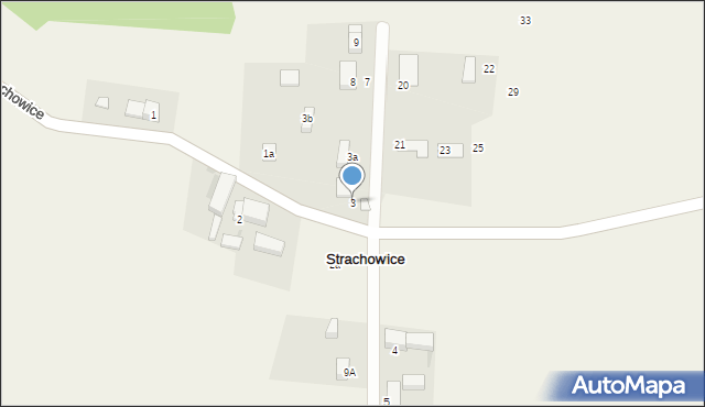 Strachowice, Strachowice, 3, mapa Strachowice