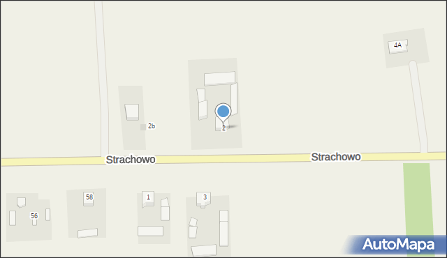 Strachowo, Strachowo, 2, mapa Strachowo