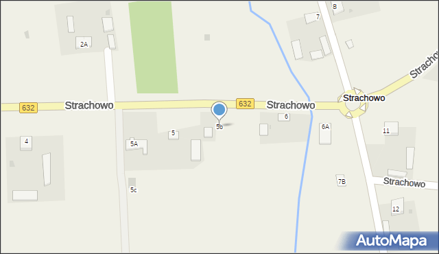 Strachowo, Strachowo, 5b, mapa Strachowo