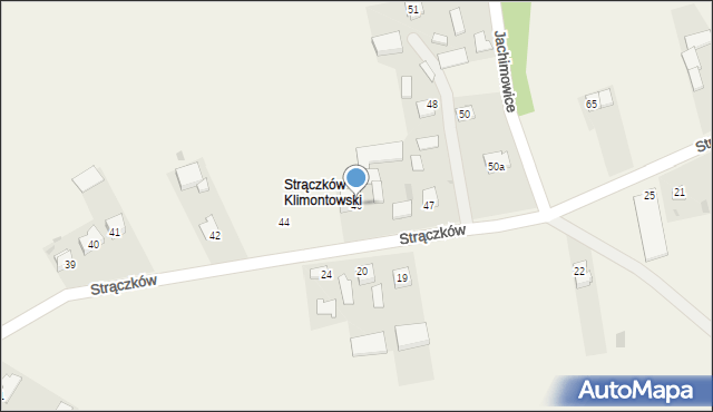 Strączków, Strączków, 46, mapa Strączków