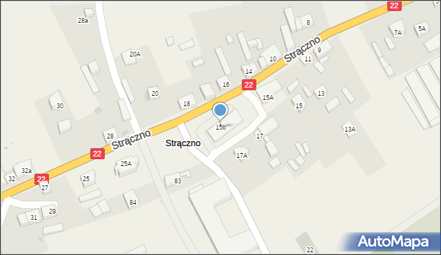 Strączno, Strączno, 15b, mapa Strączno