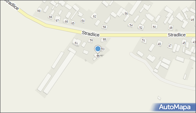 Stradlice, Stradlice, 55, mapa Stradlice