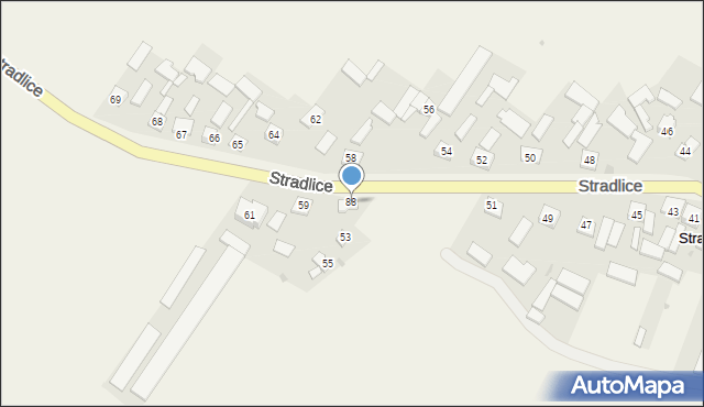 Stradlice, Stradlice, 88, mapa Stradlice