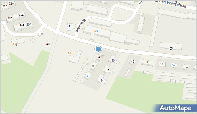 Stradomia Wierzchnia, Stradomia Wierzchnia, 34, mapa Stradomia Wierzchnia