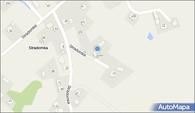 Stradomka, Stradomka, 12, mapa Stradomka