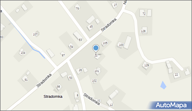 Stradomka, Stradomka, 21, mapa Stradomka