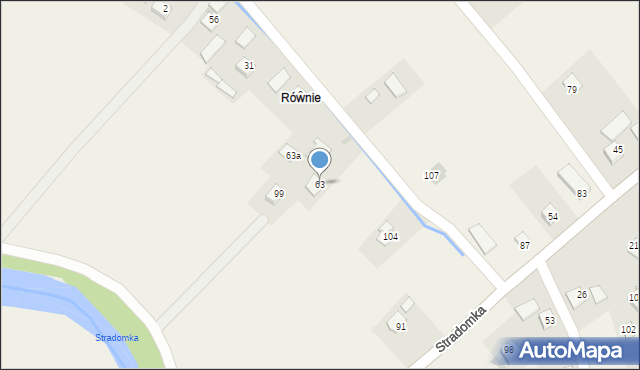 Stradomka, Stradomka, 63, mapa Stradomka