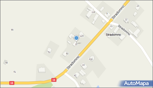 Stradomno, Stradomno, 12, mapa Stradomno