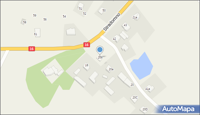 Stradomno, Stradomno, 20b, mapa Stradomno
