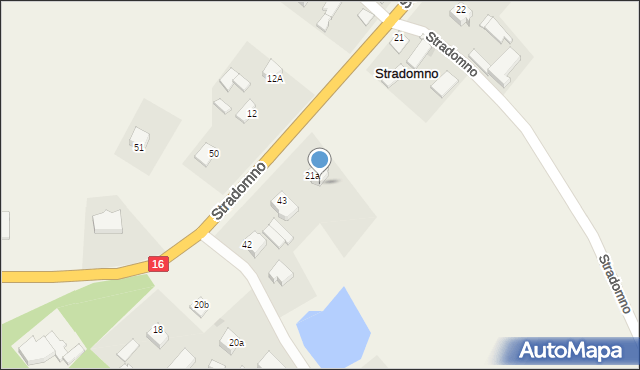 Stradomno, Stradomno, 21b, mapa Stradomno