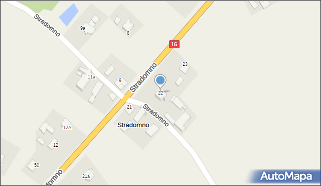 Stradomno, Stradomno, 22, mapa Stradomno