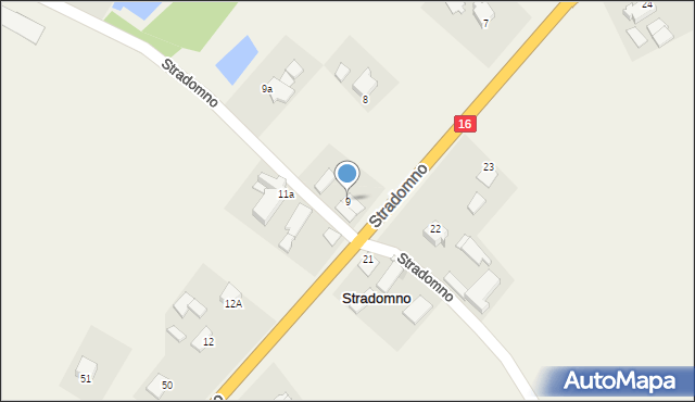 Stradomno, Stradomno, 9, mapa Stradomno