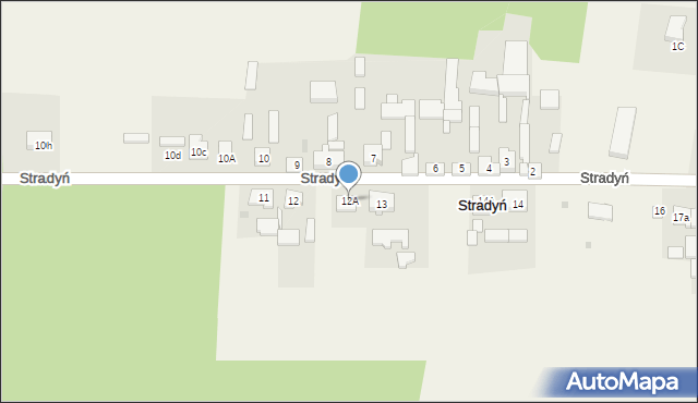 Stradyń, Stradyń, 12A, mapa Stradyń