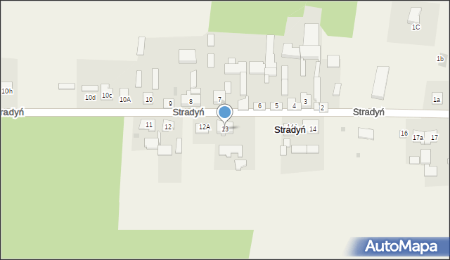 Stradyń, Stradyń, 13, mapa Stradyń