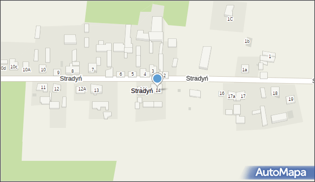 Stradyń, Stradyń, 14, mapa Stradyń