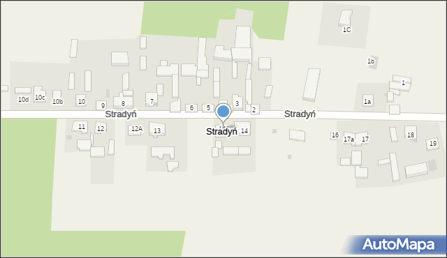 Stradyń, Stradyń, 14A, mapa Stradyń