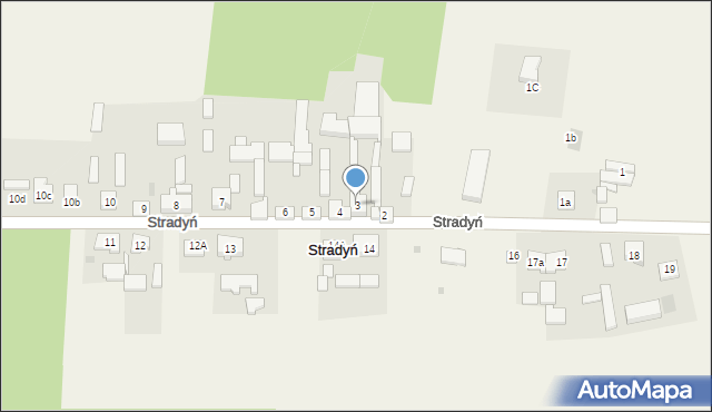 Stradyń, Stradyń, 3, mapa Stradyń