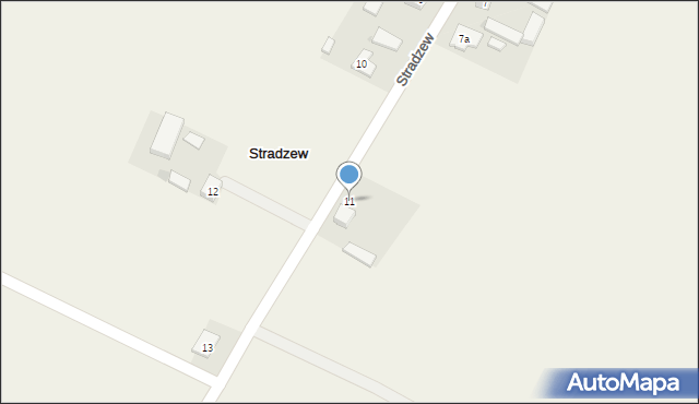 Stradzew, Stradzew, 11, mapa Stradzew