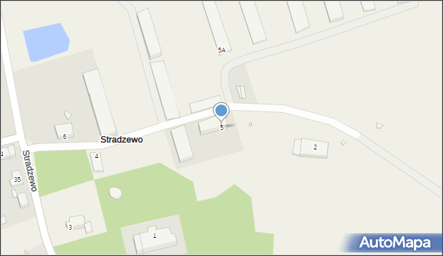 Stradzewo, Stradzewo, 5, mapa Stradzewo