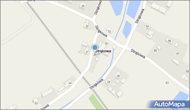 Strąkowa, Strąkowa, 25, mapa Strąkowa