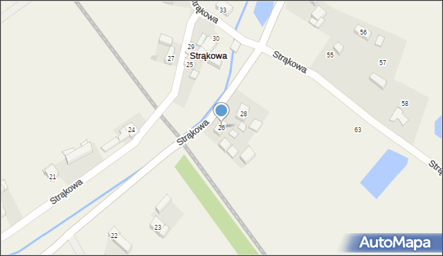 Strąkowa, Strąkowa, 26, mapa Strąkowa