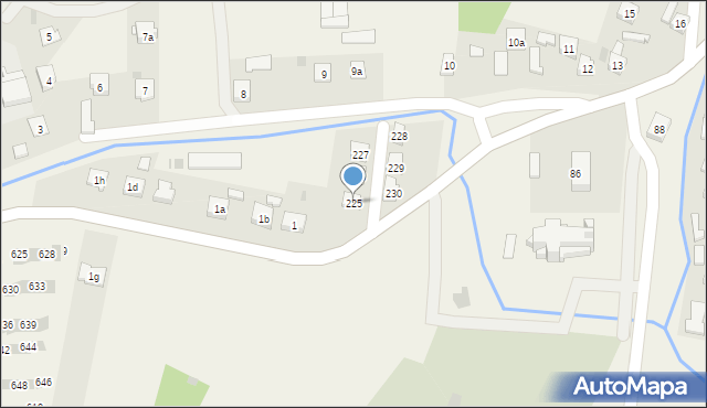 Straszęcin, Straszęcin, 225, mapa Straszęcin