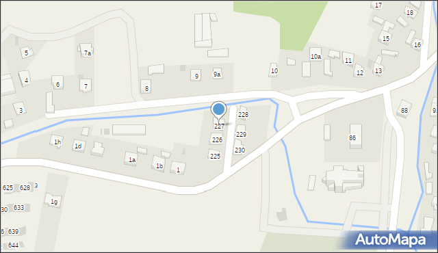 Straszęcin, Straszęcin, 227, mapa Straszęcin