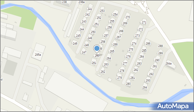 Straszęcin, Straszęcin, 260, mapa Straszęcin