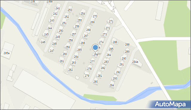 Straszęcin, Straszęcin, 276, mapa Straszęcin