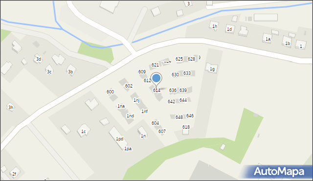 Straszęcin, Straszęcin, 614, mapa Straszęcin