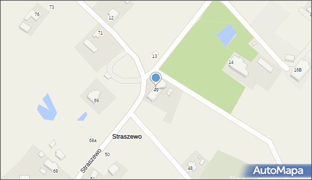 Straszewo, Straszewo, 49, mapa Straszewo