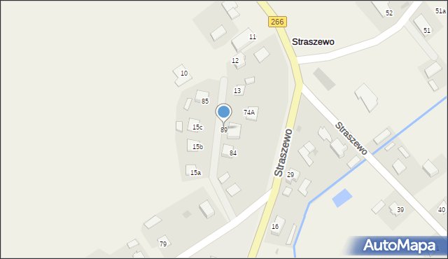 Straszewo, Straszewo, 89, mapa Straszewo