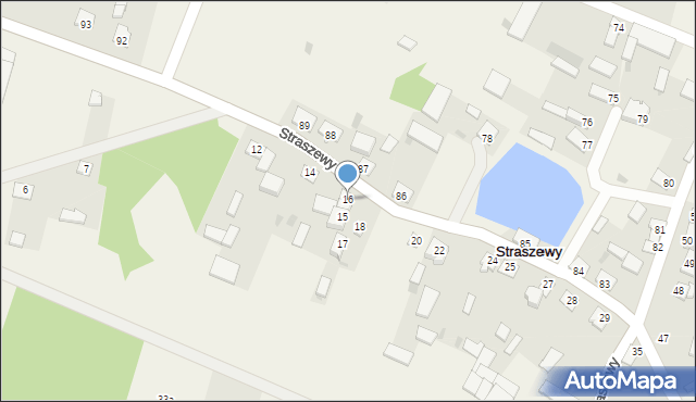 Straszewy, Straszewy, 16, mapa Straszewy