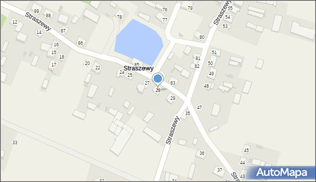 Straszewy, Straszewy, 28, mapa Straszewy