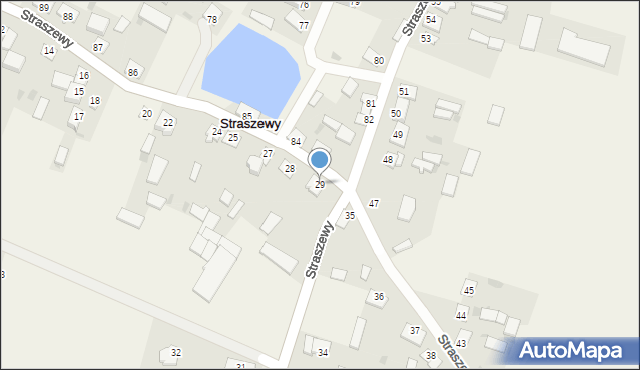 Straszewy, Straszewy, 29, mapa Straszewy